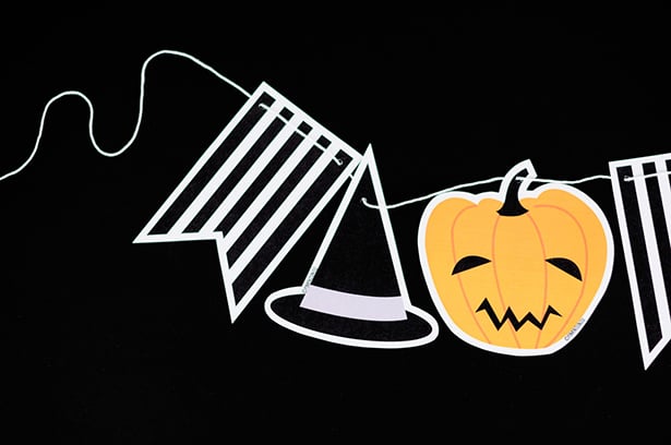 CUTE FREE PRINTABLE PAPER HALLOWEEN GARLAND